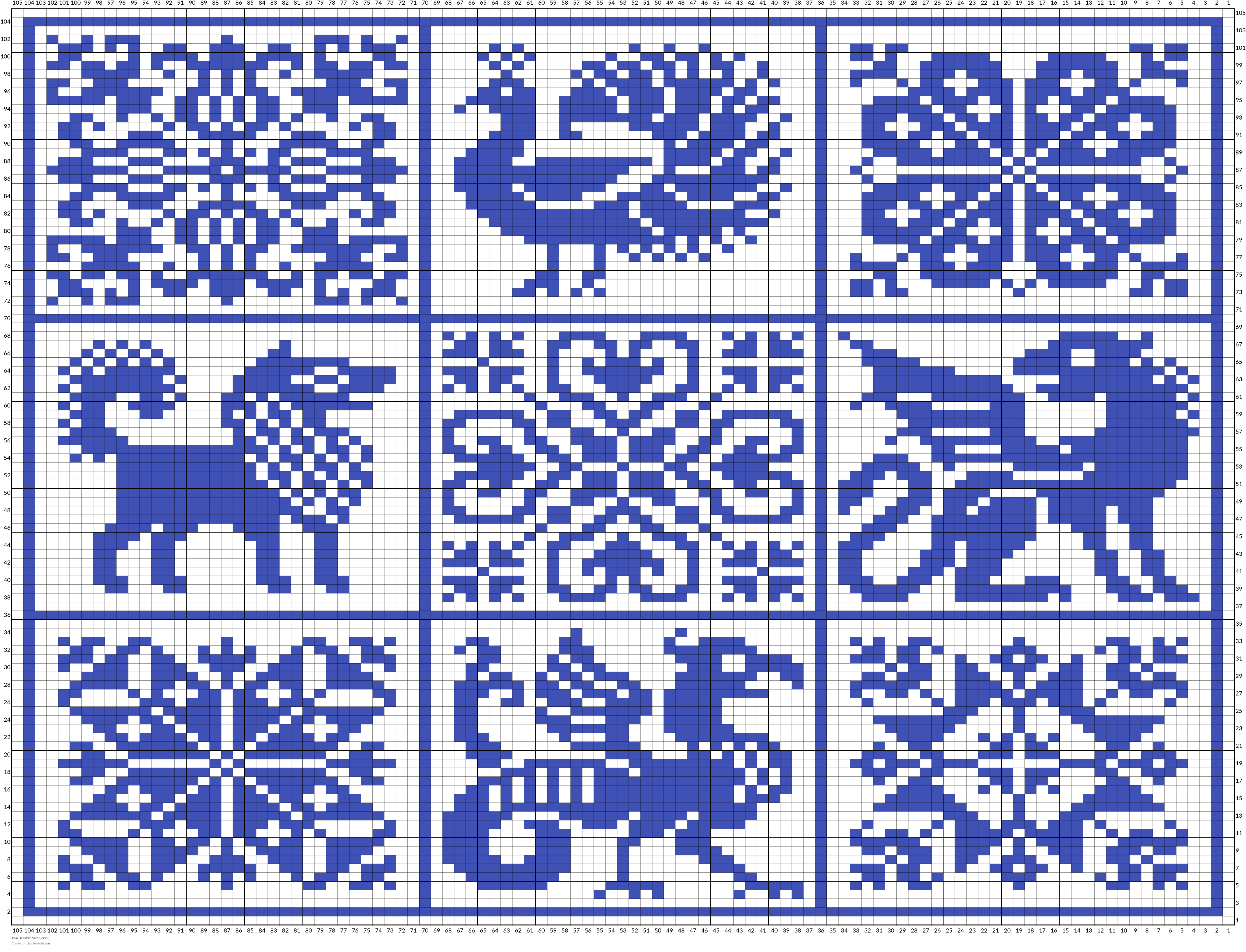 #64 Heraldic Sampler