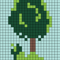 Green tree in the park. Cartoon vector isolated on white background.jpg