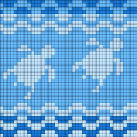 Turtles with waves
