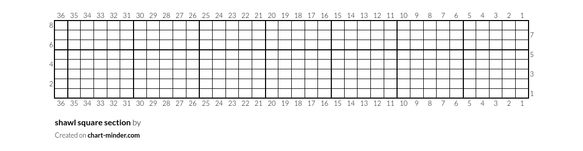 shawl square section