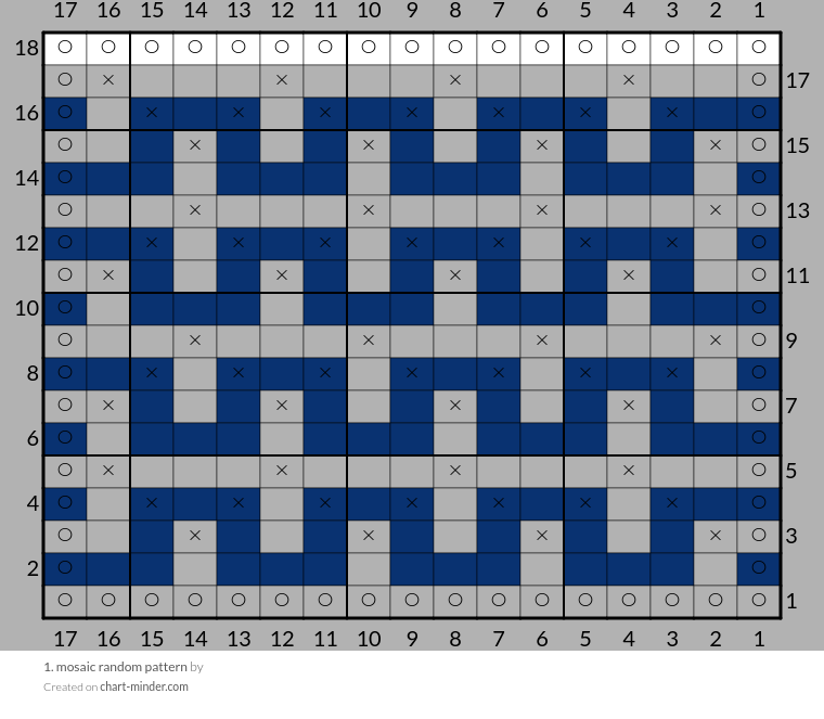 1. mosaic random pattern