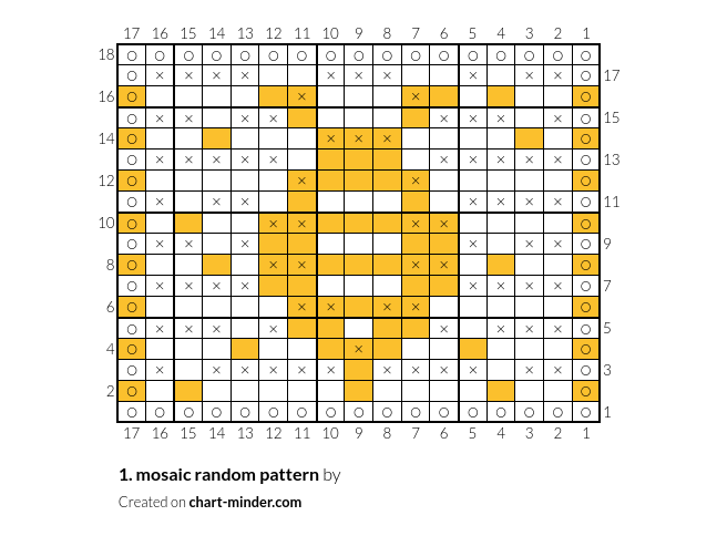 1. mosaic random pattern