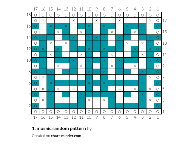 1. mosaic random pattern