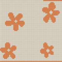 Copy of retro flower cardigan pattern (R15-74) - BACK