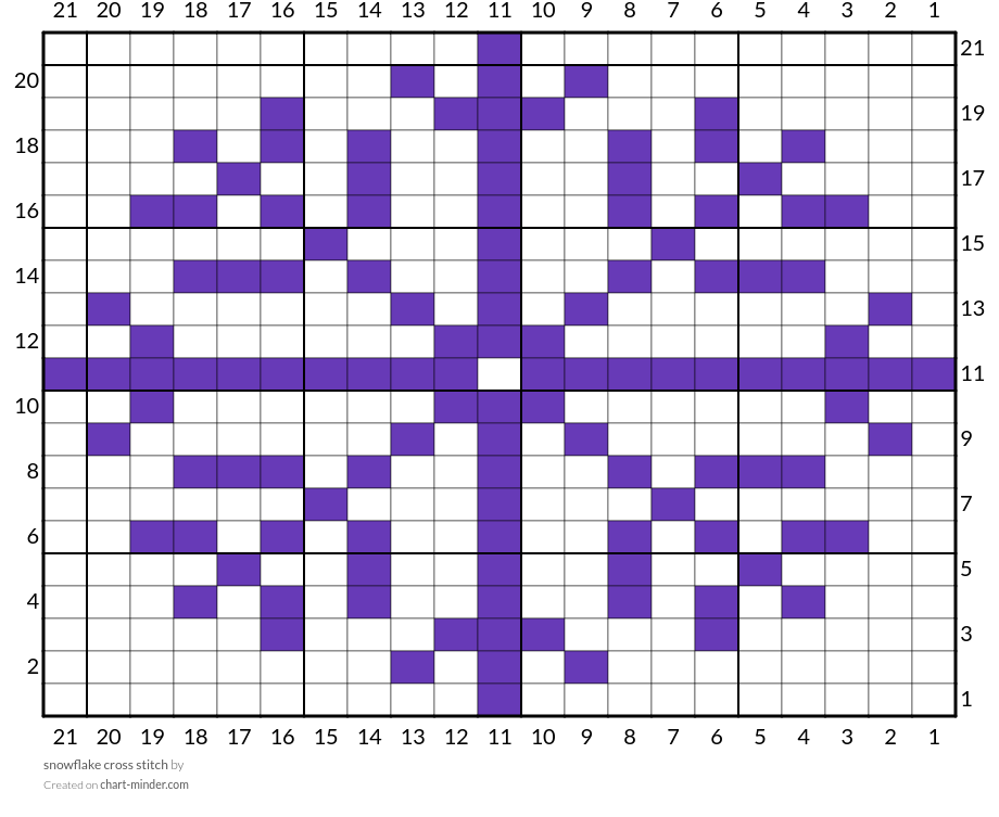 snowflake cross stitch