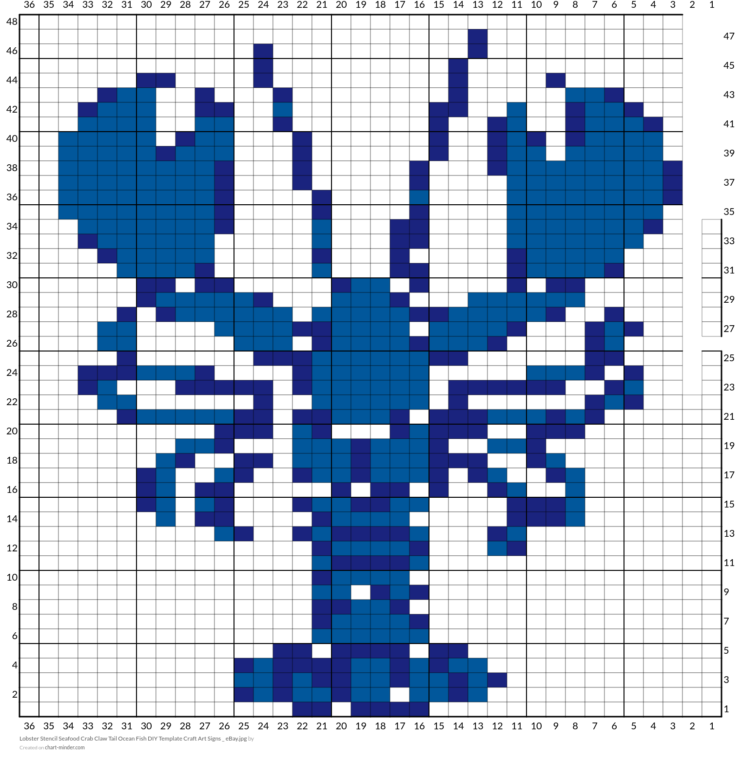 Lobster Stencil Seafood Crab Claw Tail Ocean Fish DIY Template Craft Art Signs  _ eBay.jpg