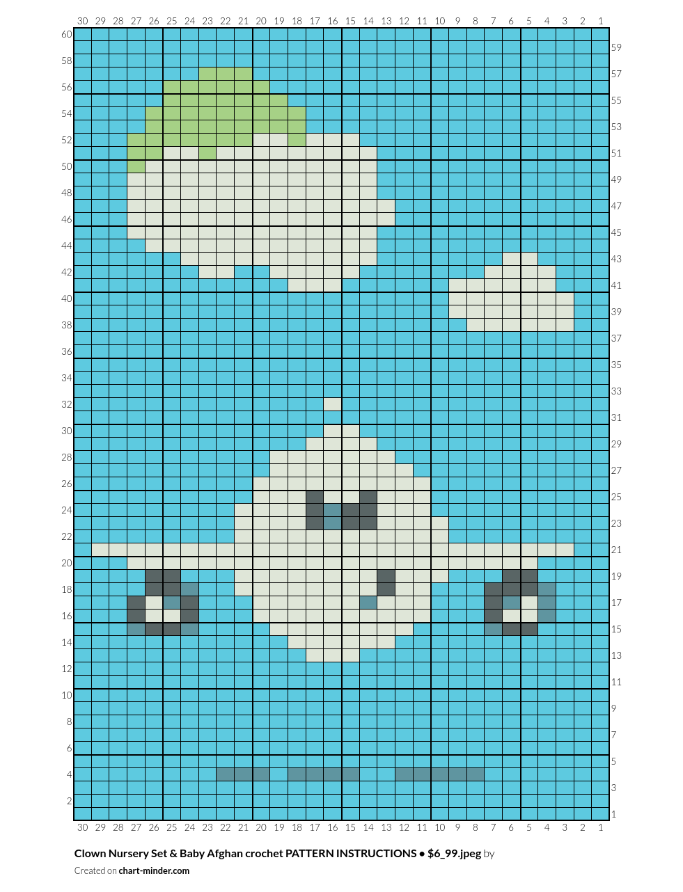 Clown Nursery Set & Baby Afghan crochet PATTERN INSTRUCTIONS • $6_99.jpeg