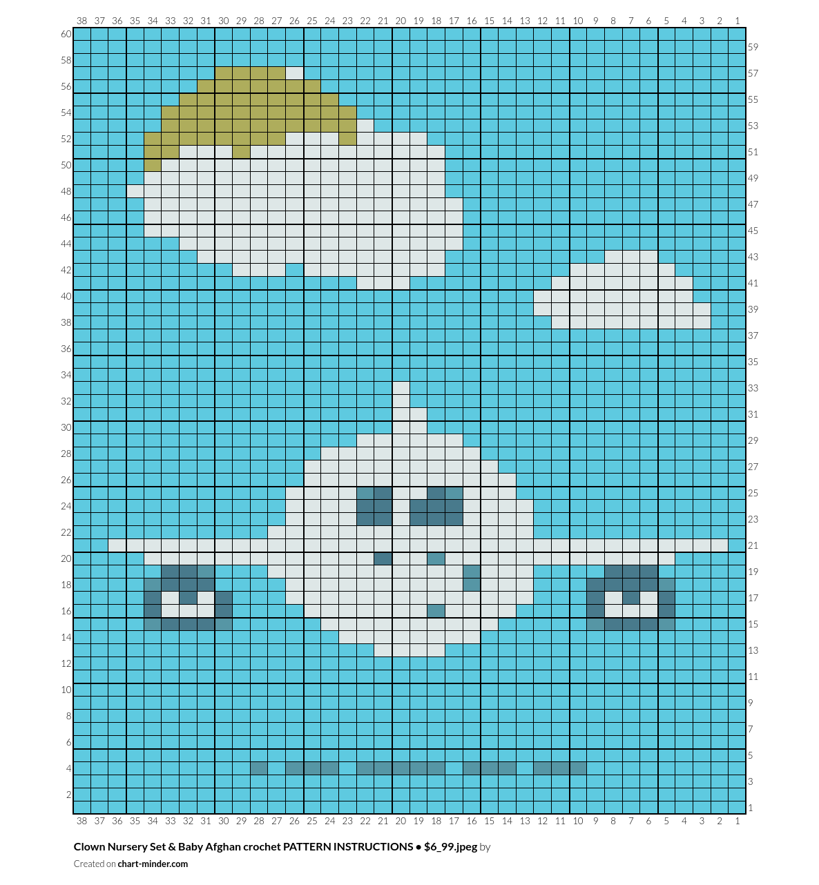 Clown Nursery Set & Baby Afghan crochet PATTERN INSTRUCTIONS • $6_99.jpeg