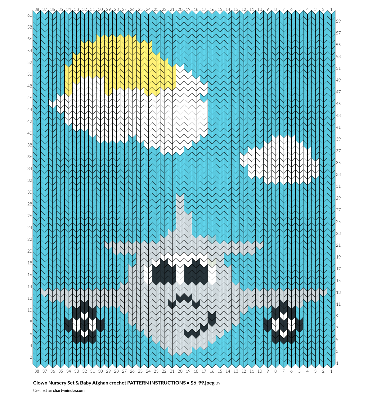 Clown Nursery Set & Baby Afghan crochet PATTERN INSTRUCTIONS • $6_99.jpeg