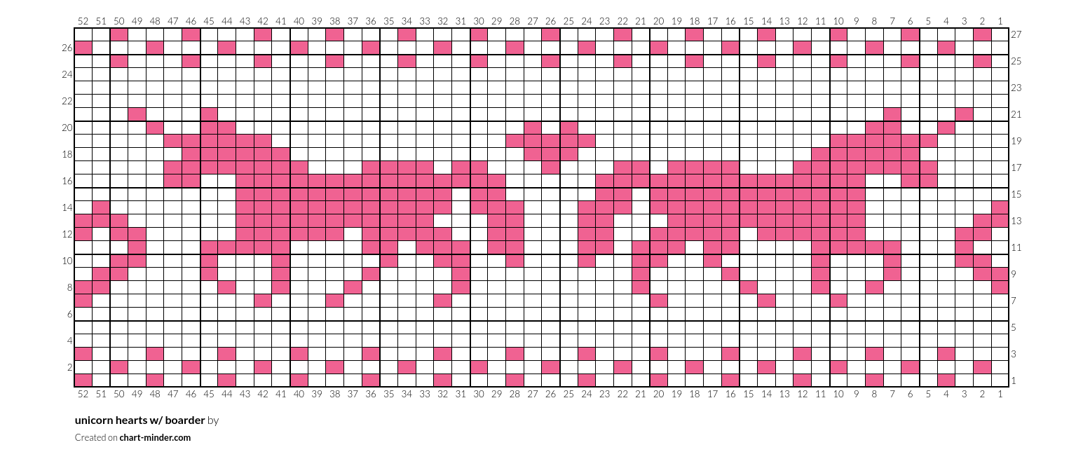 unicorn hearts w/ boarder