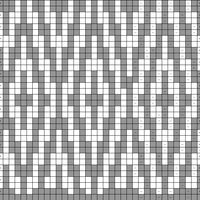 Diamond 12 sts repeat