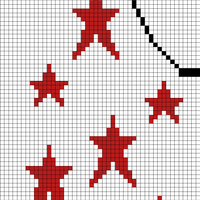 Left front Star Cardigan