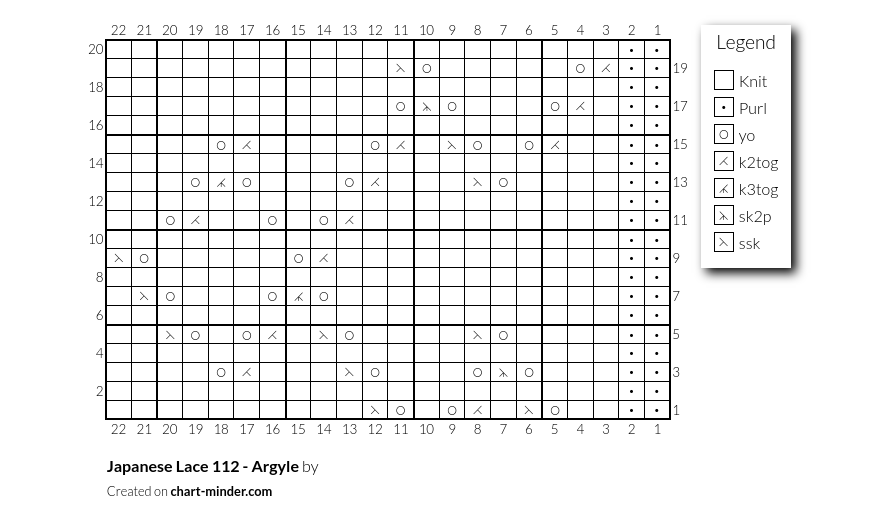 Japanese Lace 112 - Argyle