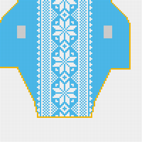 Dog Sweater Snowflakes