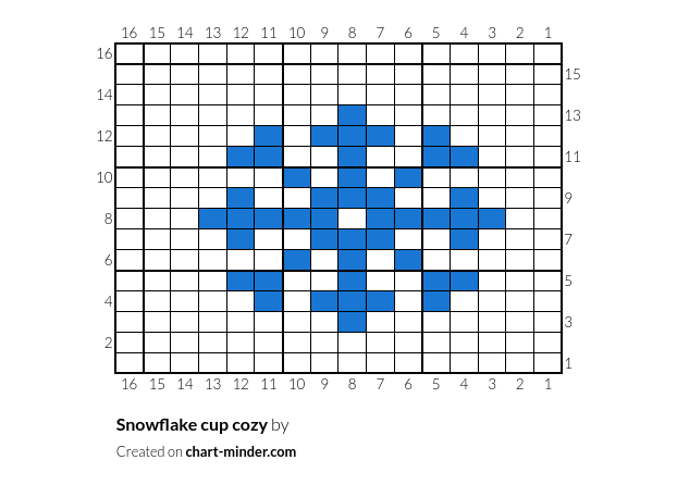 Snowflake cup cozy