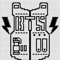 black outline on white background