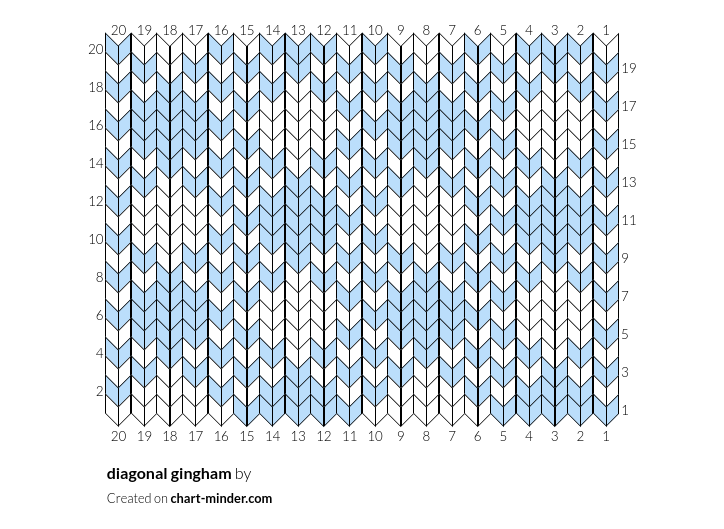 diagonal gingham