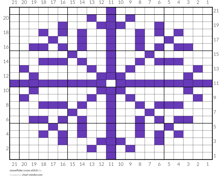 snowflake cross stitch