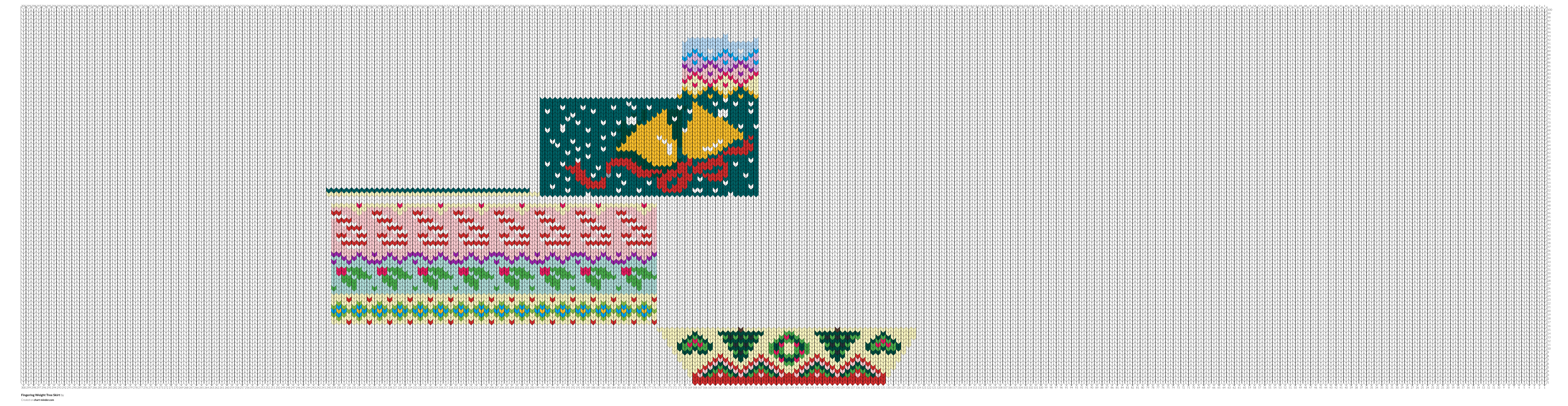 Fingering Weight Tree Skirt