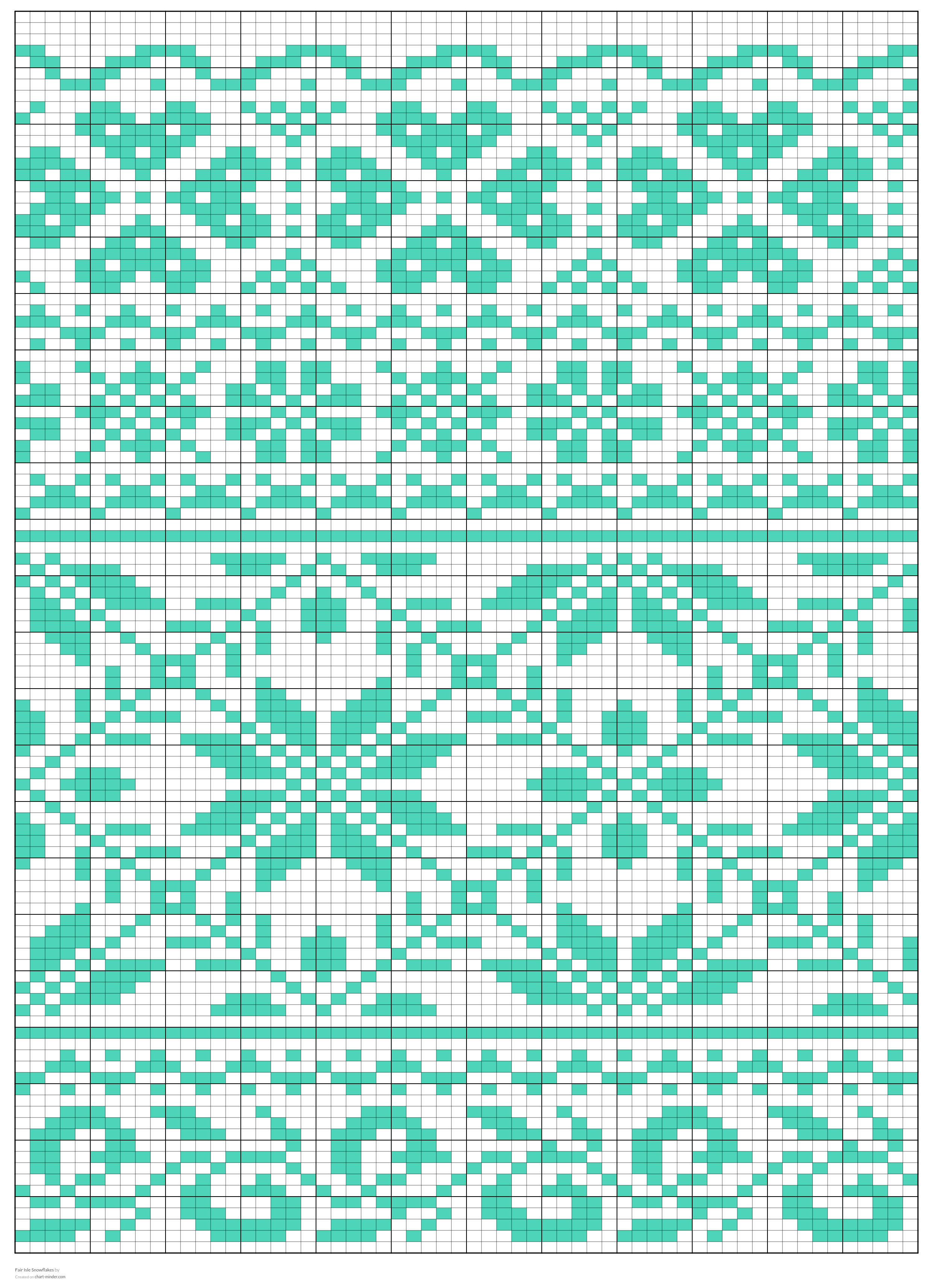 Fair Isle Snowflakes