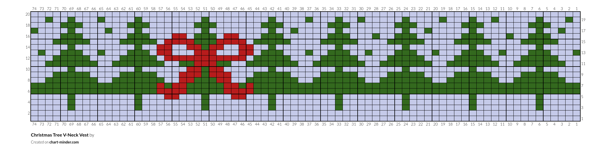 Christmas Tree V-Neck Vest