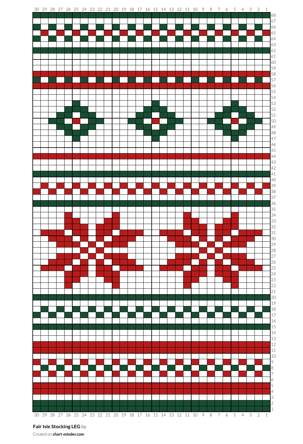 Fair Isle Stocking LEG