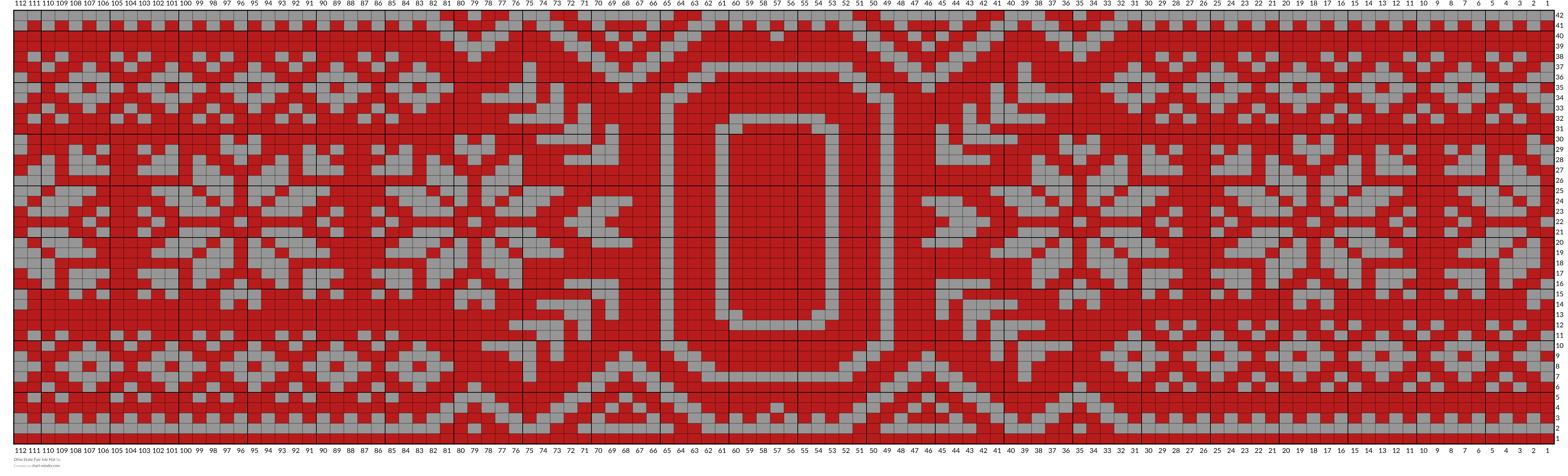 Ohio State Fair Isle Hat
