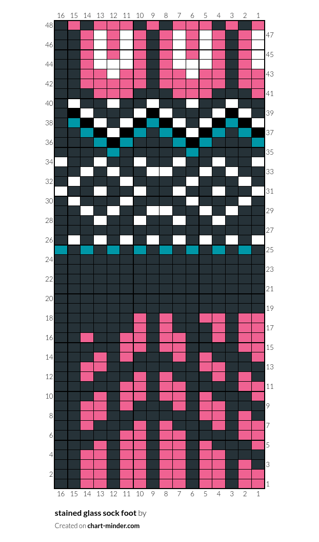 stained glass sock foot