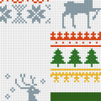 trees, deer
