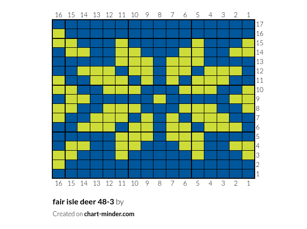 fair isle deer 48-3