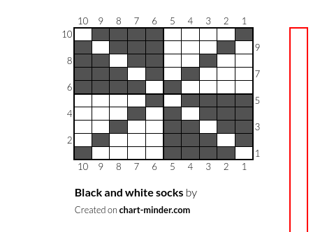 Black and white socks
