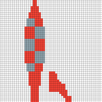 Destination moon rocket