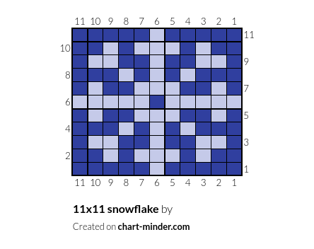 11x11 snowflake