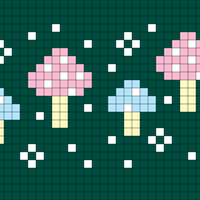 Magical Mushroom Repeat TOE UP