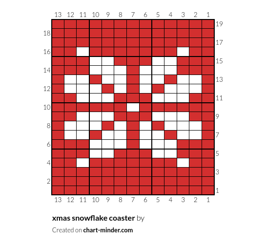 xmas snowflake coaster