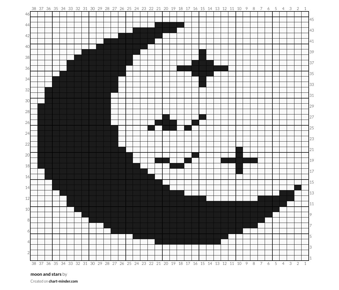 moon and stars