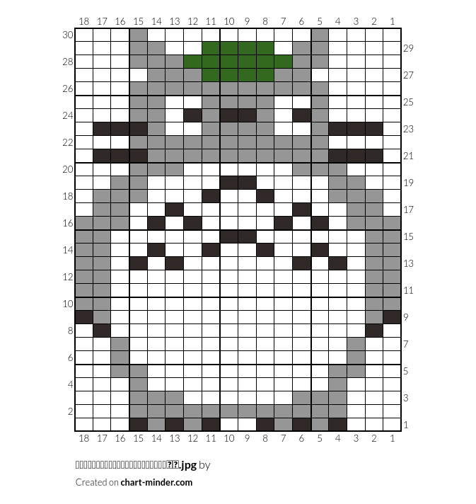 【となりのトトロ】トトロのアイロンビーズ図案.jpg