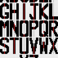 Copy of alphabet for bunting or smth