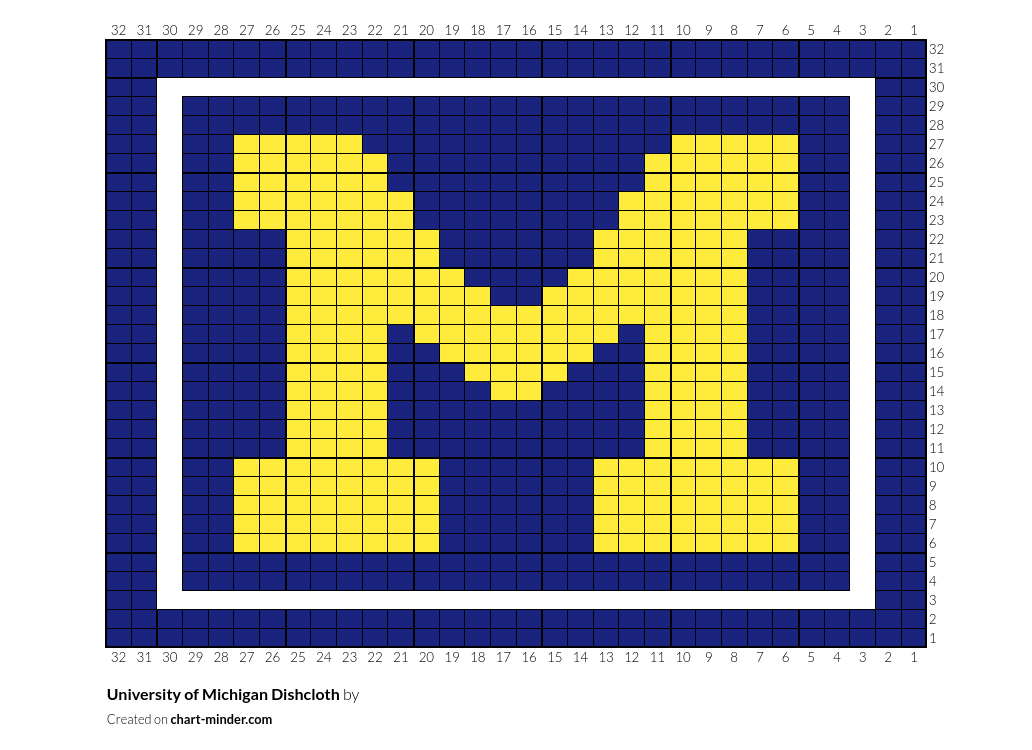 University of Michigan Dishcloth