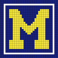 University of Michigan Dishcloth