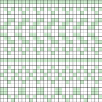 green + white fair isle sock 