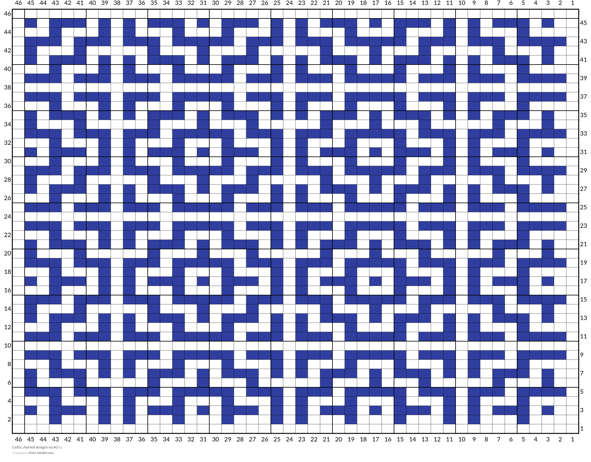 Celtic charted designs no.40