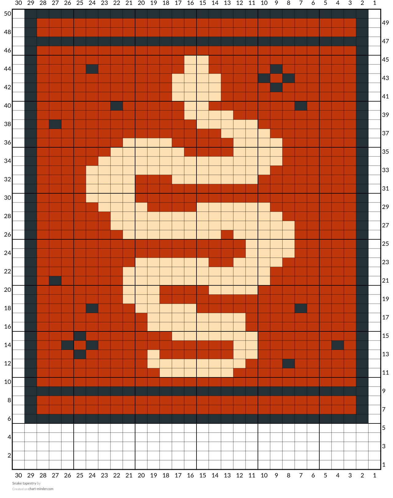 Snake tapestry