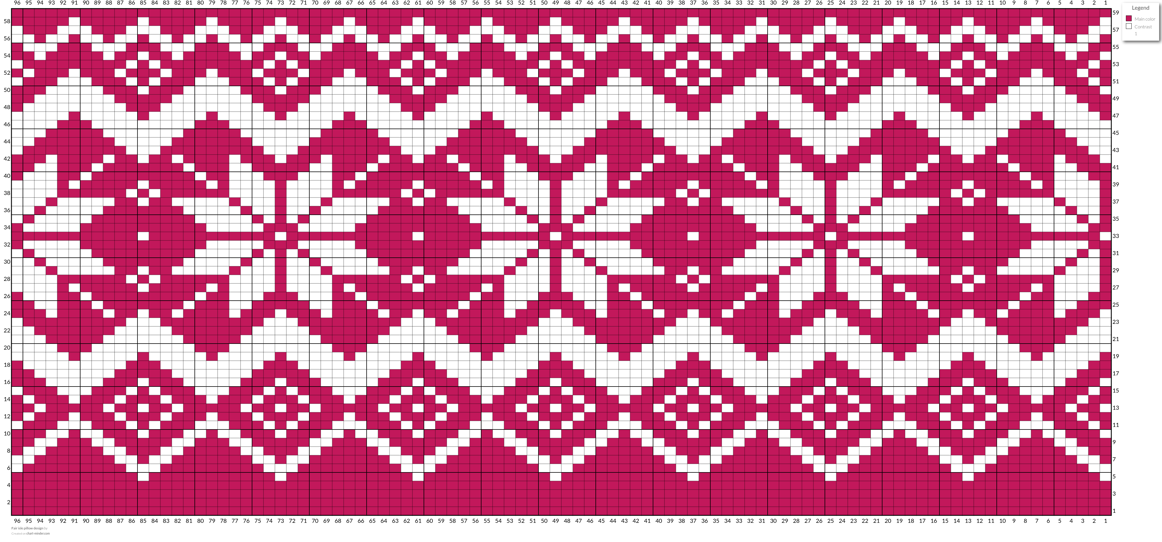 Fair isle pillow design