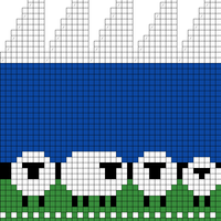 sheep hat for chunky wool - 80 stitches