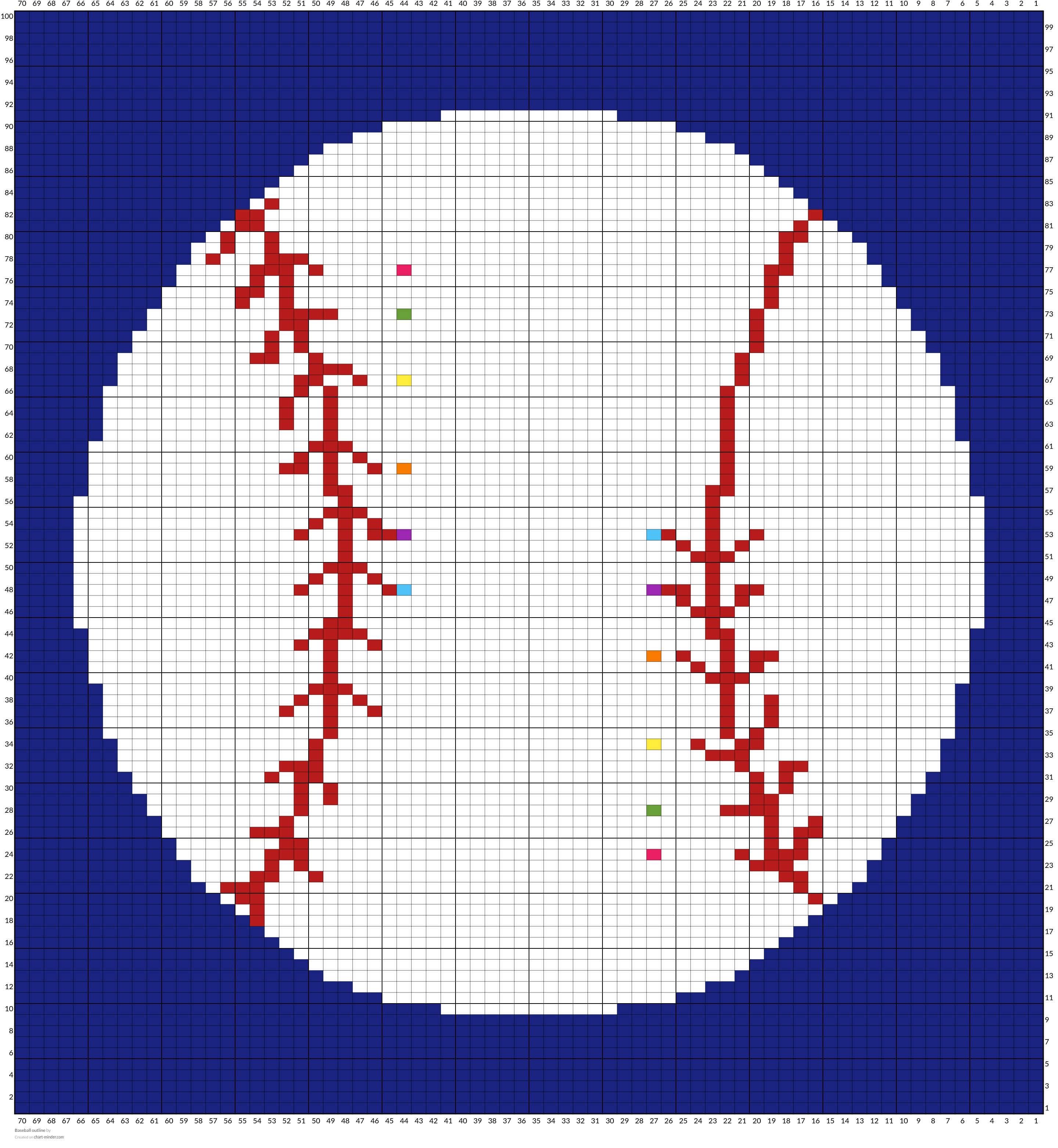 Baseball outline