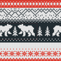 Christmas sweater - back panel