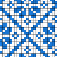 Blue, orange, green merino size 4 needle hat 120 sts  