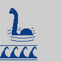 Loch Ness Monster front right