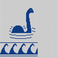 Loch Ness Monster front left